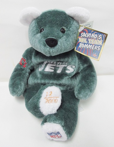 Salvinos NFL Team New York Jets #1<br>Commemorative Plush Bear<br>#12 \"BROADWAY\" Joe Namath<br> (Click Picture-FULL DETAILS)